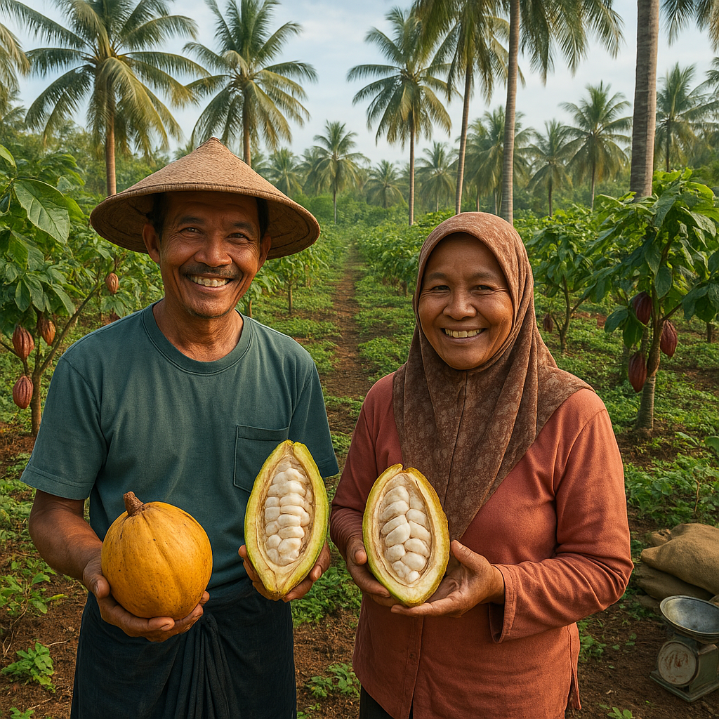Agroforestri Kakao dan Kelapa di Kalimantan Tengah Pulihkan Lahan Kritis dan Tingkatkan Pendapatan Petani