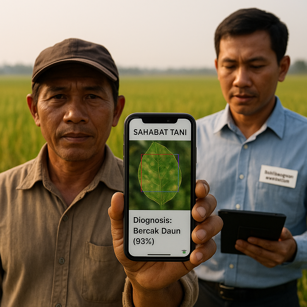 Aplikasi SAHABAT TANI: Kecerdasan Buatan untuk Diagnosis Hama & Penyakit Tanaman secara Real-time