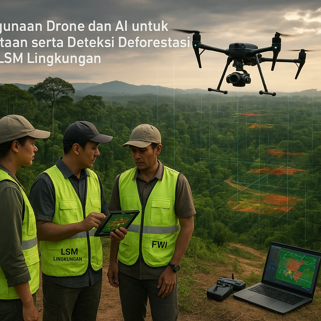 Penggunaan Drone dan AI untuk Pemetaan serta Deteksi Deforestasi oleh LSM Lingkungan