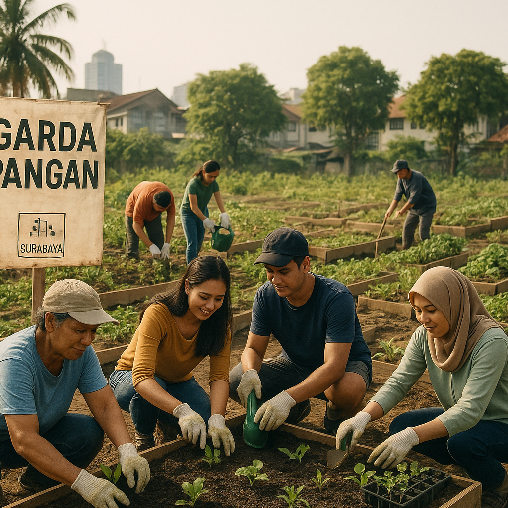 Inisiatif 'Garda Pangan' Ubah Lahan Kosong Perkotaan Jadi Kebun Produktif