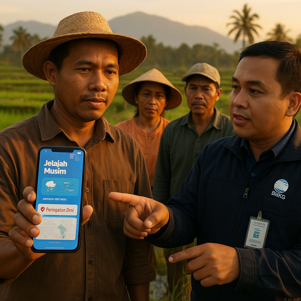 Aplikasi 'Jelajah Musim' Bantu Petani Antisipasi Perubahan Iklim