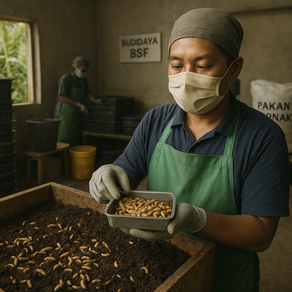 Teknologi 'Waste-to-Feed': Maggot BSF Ubah Sampah Organik Jadi Pakan Ternak Berkualitas