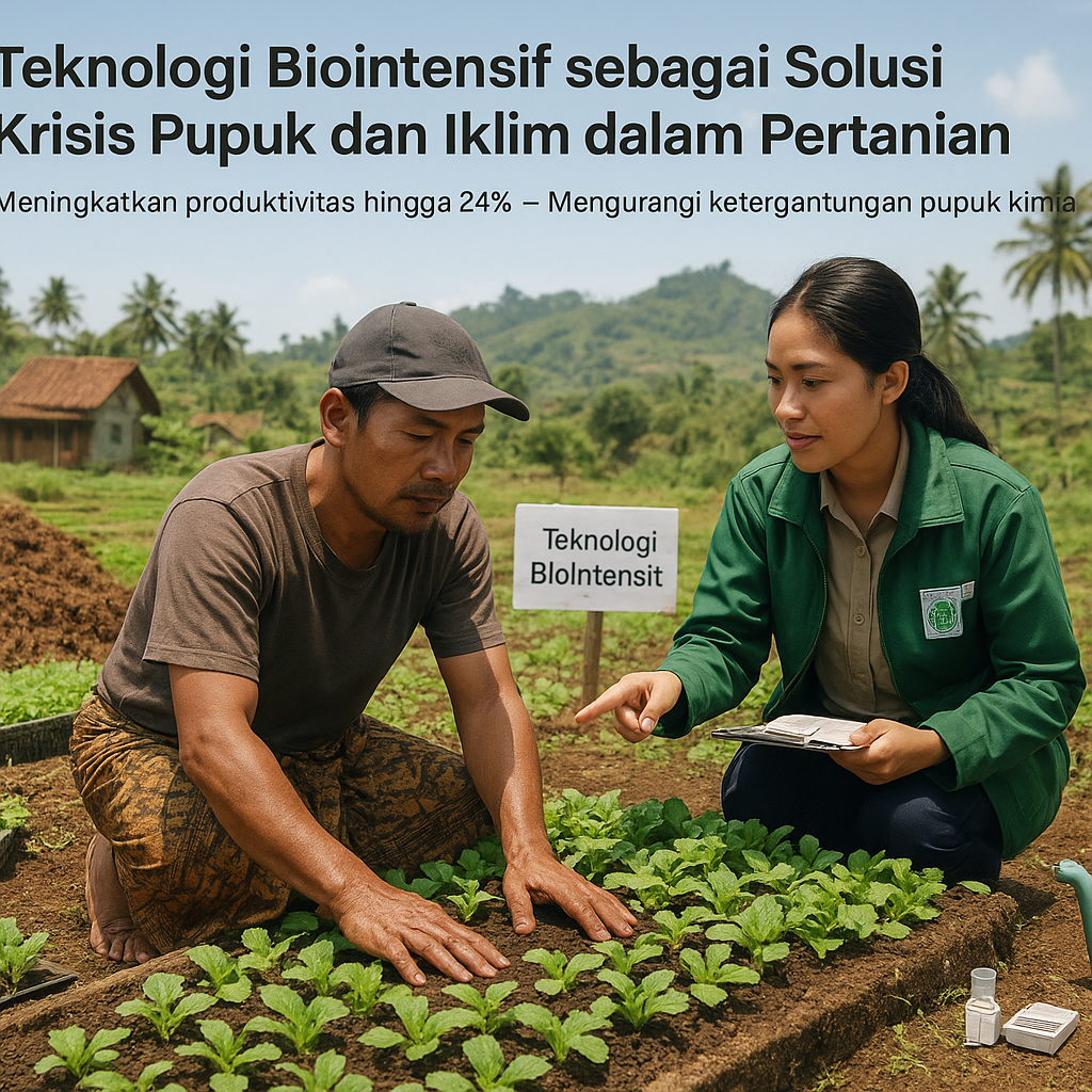 Teknologi Biointensif sebagai Solusi Krisis Pupuk dan Iklim dalam Pertanian