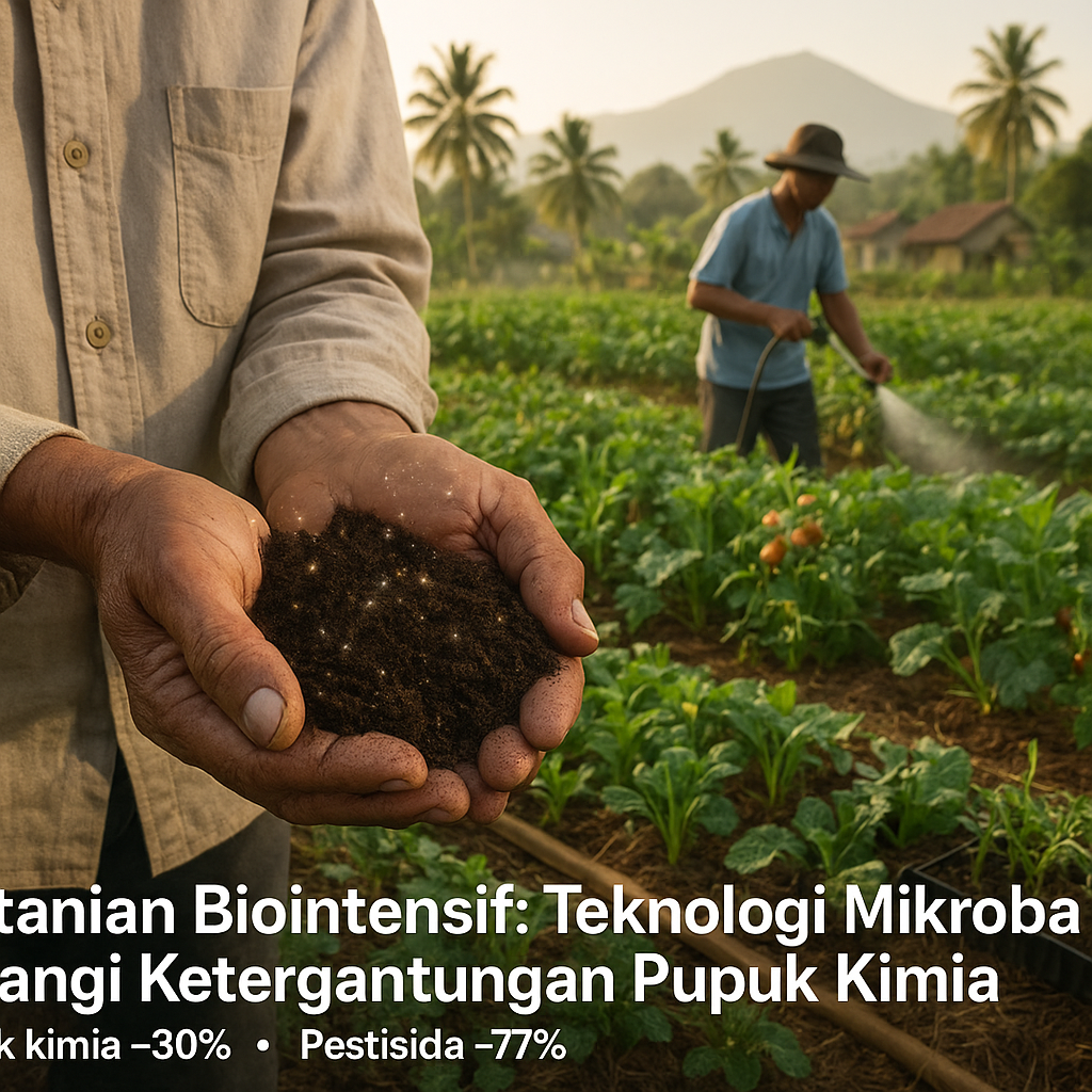 Pertanian Biointensif: Teknologi Mikroba Kurangi Ketergantungan Pupuk Kimia