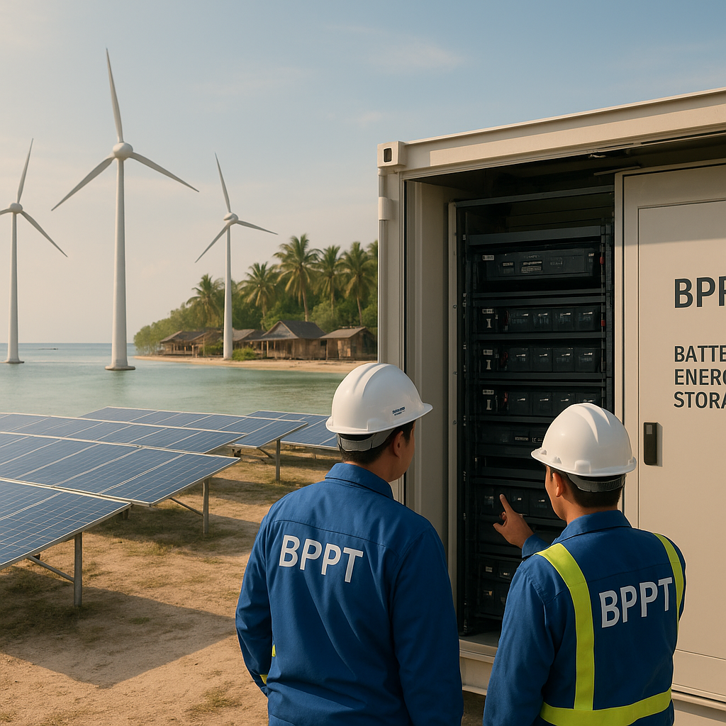 BPPT Uji Coba Pembangkit Listrik Hybrid Tenaga Surya dan Angin di Pulau Terpencil