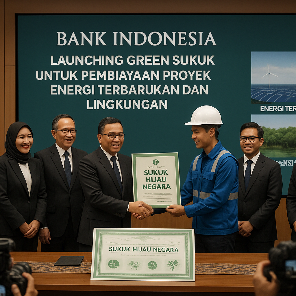 Bank Indonesia Launching Green Sukuk untuk Pembiayaan Proyek Energi Terbarukan dan Lingkungan