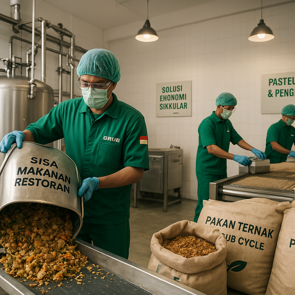 Startup Grub Cycle Mengubah Sisa Makanan Restoran menjadi Pakan Ternak Berkualitas