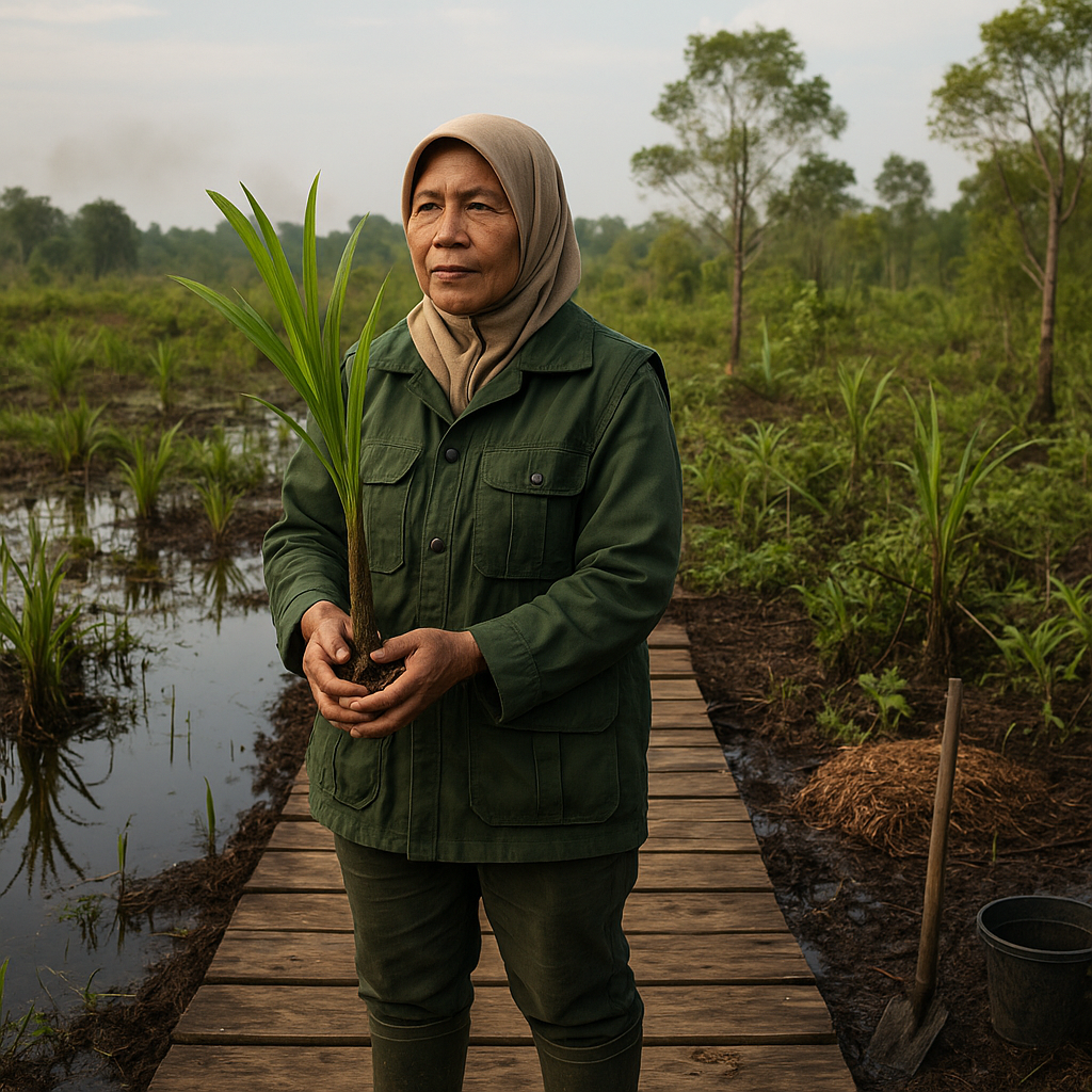 Restorasi Gambut dengan Teknik Paludiculture: Menghasilkan Komoditas tanpa Mengeringkan Lahan