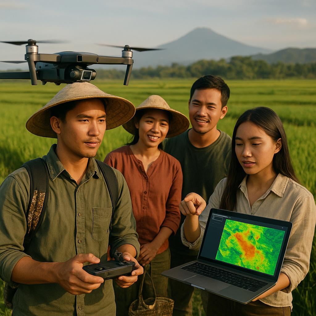 Pemanfaatan Drone dan AI untuk Pemetaan Lahan dan Prediksi Panen oleh Petani Millennial