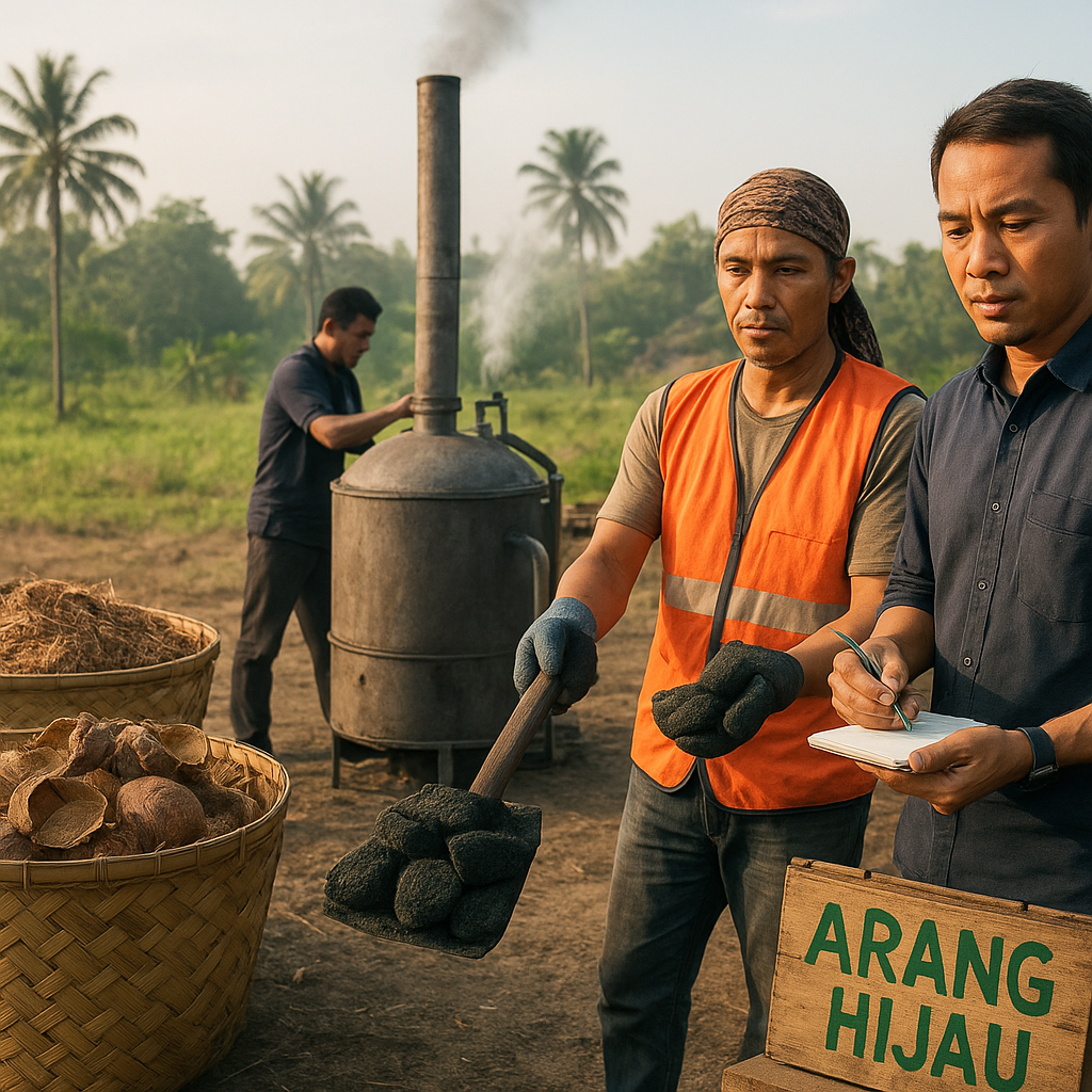 Inovasi 'Green Charcoal' dari Limbah Biomassa untuk Substitusi Batu Bara