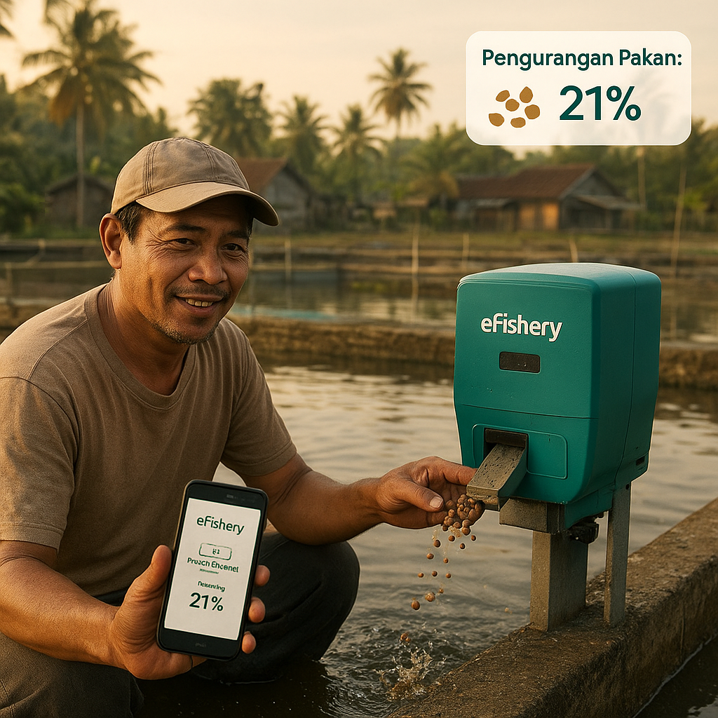 Aplikasi 'eFishery' Kembangkan IoT untuk Optimisasi Pakan Budidaya Perikanan Skala Kecil