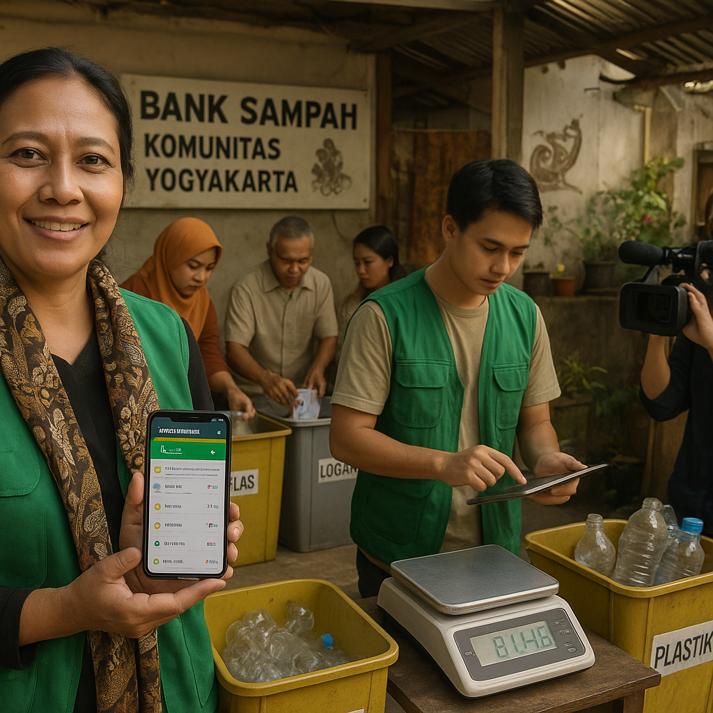 Komunitas ‘Bank Sampah’ di Yogyakarta Integrasikan Pengolahan dengan Aplikasi Digital untuk Tingkatkan Efisiensi