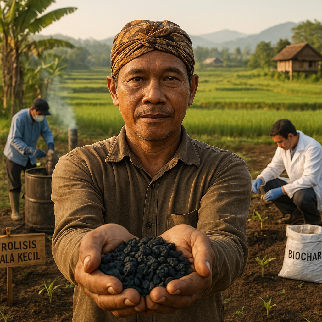 Pengembangan Biochar dari Limbah Pertanian sebagai Amelioran Tanah dan Penyimpan Karbon