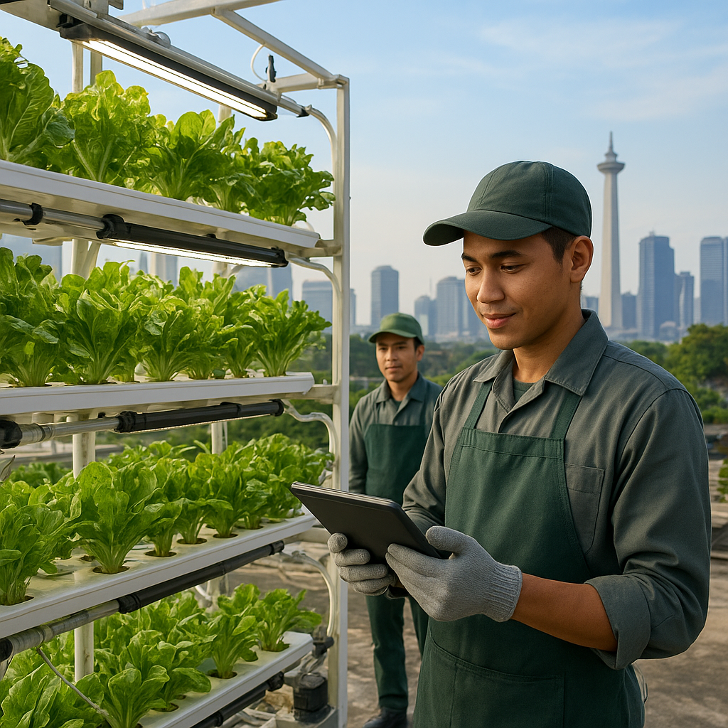 Solusi Urban Farming Vertikal dengan Sistem Hidroponik Otomatis untuk Ketahanan Pangan Kota