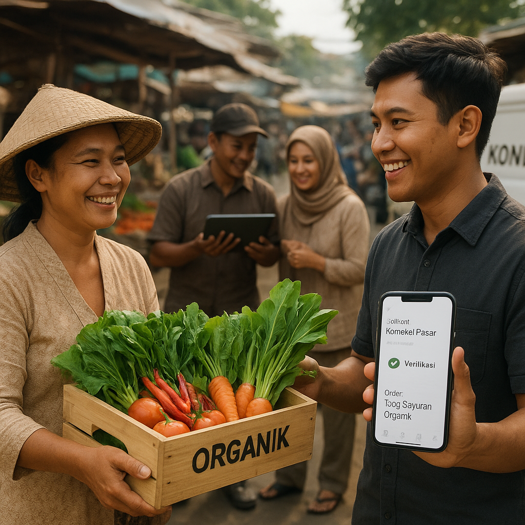 Aplikasi Platform Digital untuk Koneksi Pasar bagi Produk Pertanian Organik Skala Kecil