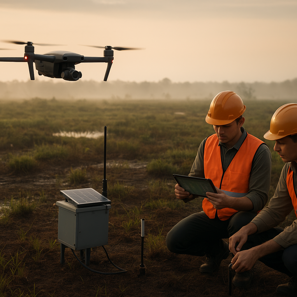 Penggunaan Drone dan IoT untuk Pemetaan dan Pemantauan Lahan Gambut