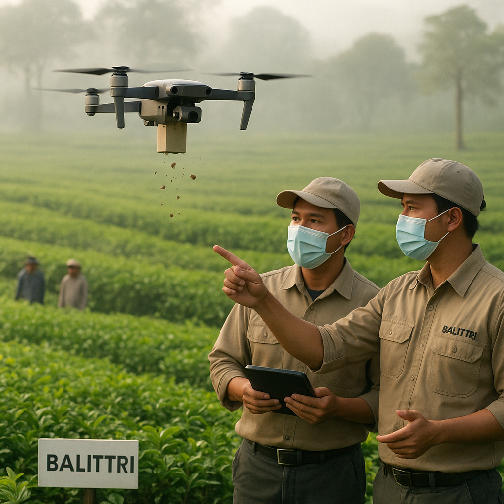 Drone Penyebar Musuh Alami, Teknologi Ramah Lingkungan untuk Kendalikan Hama di Perkebunan