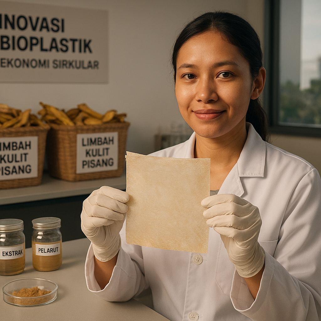 Inovasi Bioplastik dari Limbah Kulit Pisang oleh Startup Indonesia