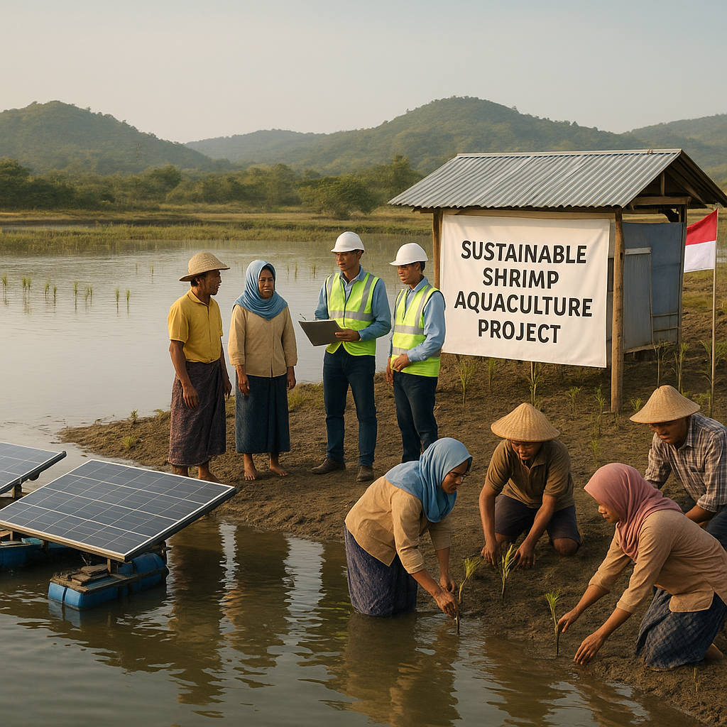 Budidaya Udang Berbasis Energi Terbarukan Mulai Diuji di Sumbawa