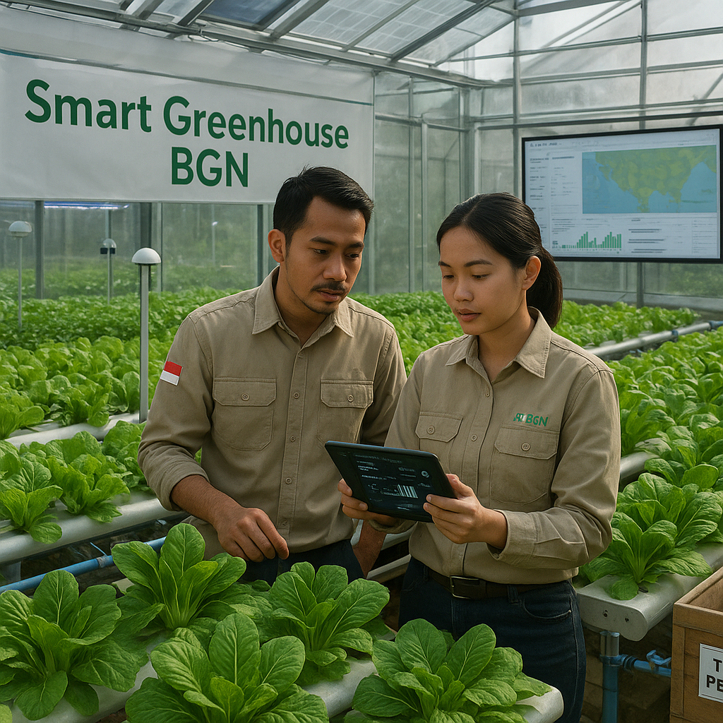 Smart Greenhouse BGN sebagai Model Pertanian Digital Berkelanjutan