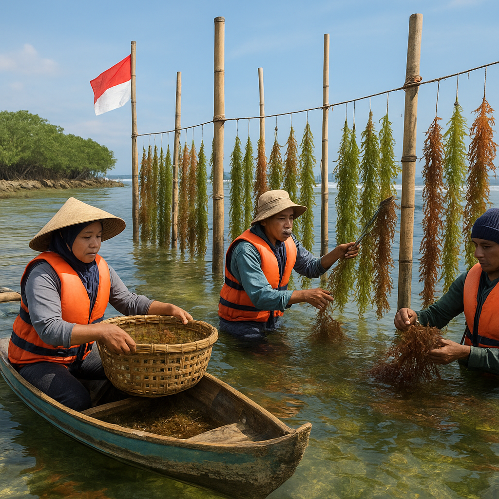Teknologi 'Budi Daya Rumput Laut Vertikal' Tingkatkan Produksi dan Tangkal Abrasi di Pesisir