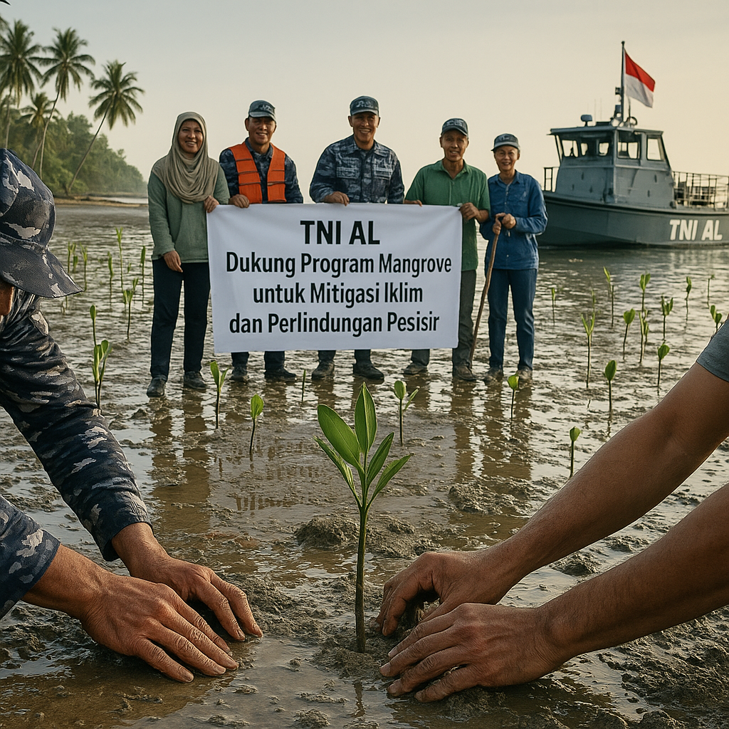 TNI AL Dukung Program Mangrove untuk Mitigasi Iklim dan Perlindungan Pesisir
