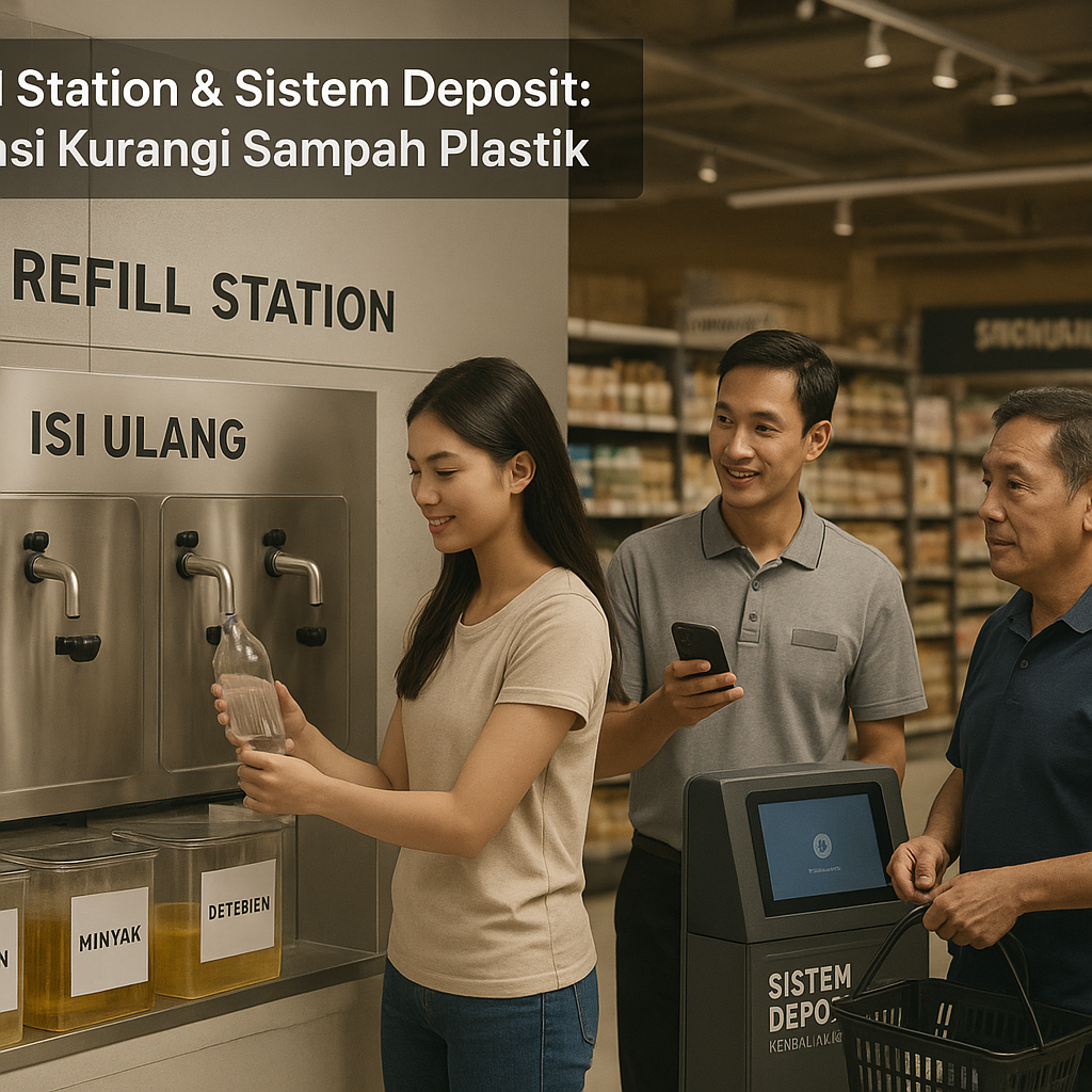 Refill Station dan Sistem Deposit: Inovasi Kemasan Daur Ulang untuk Kurangi Sampah Plastik di Ritel