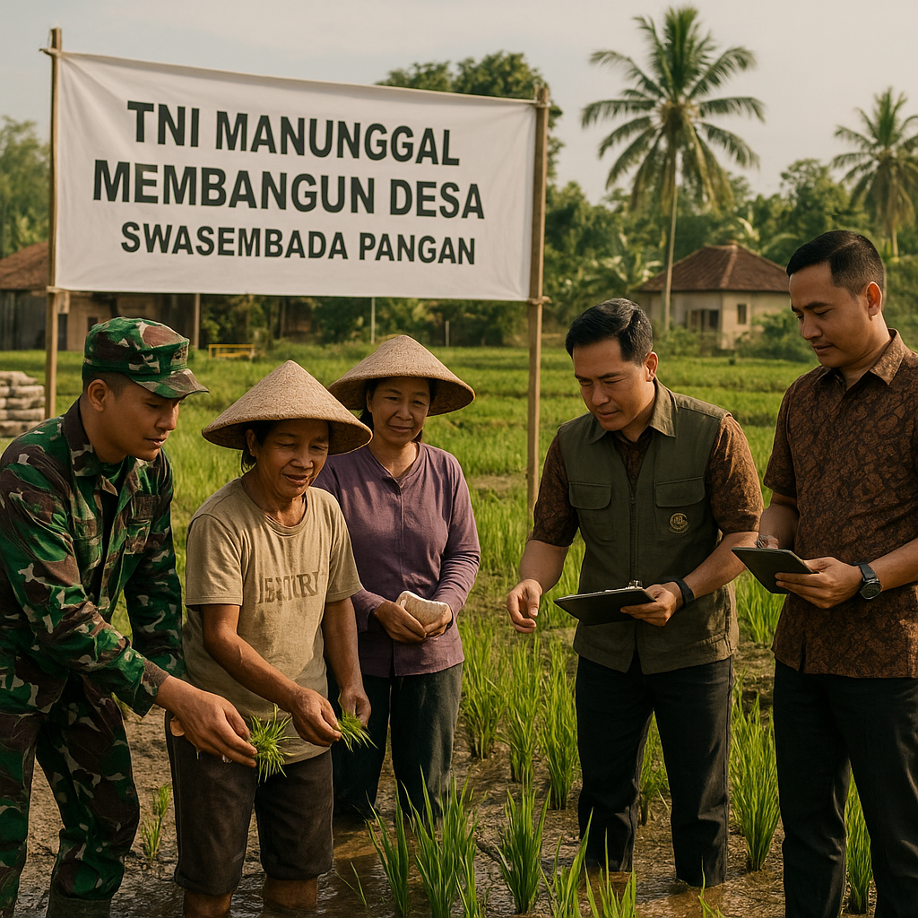 Kolaborasi TNI AD dan Kementan dalam Program 'TNI Manunggal Membangun Desa' untuk Swasembada Pangan