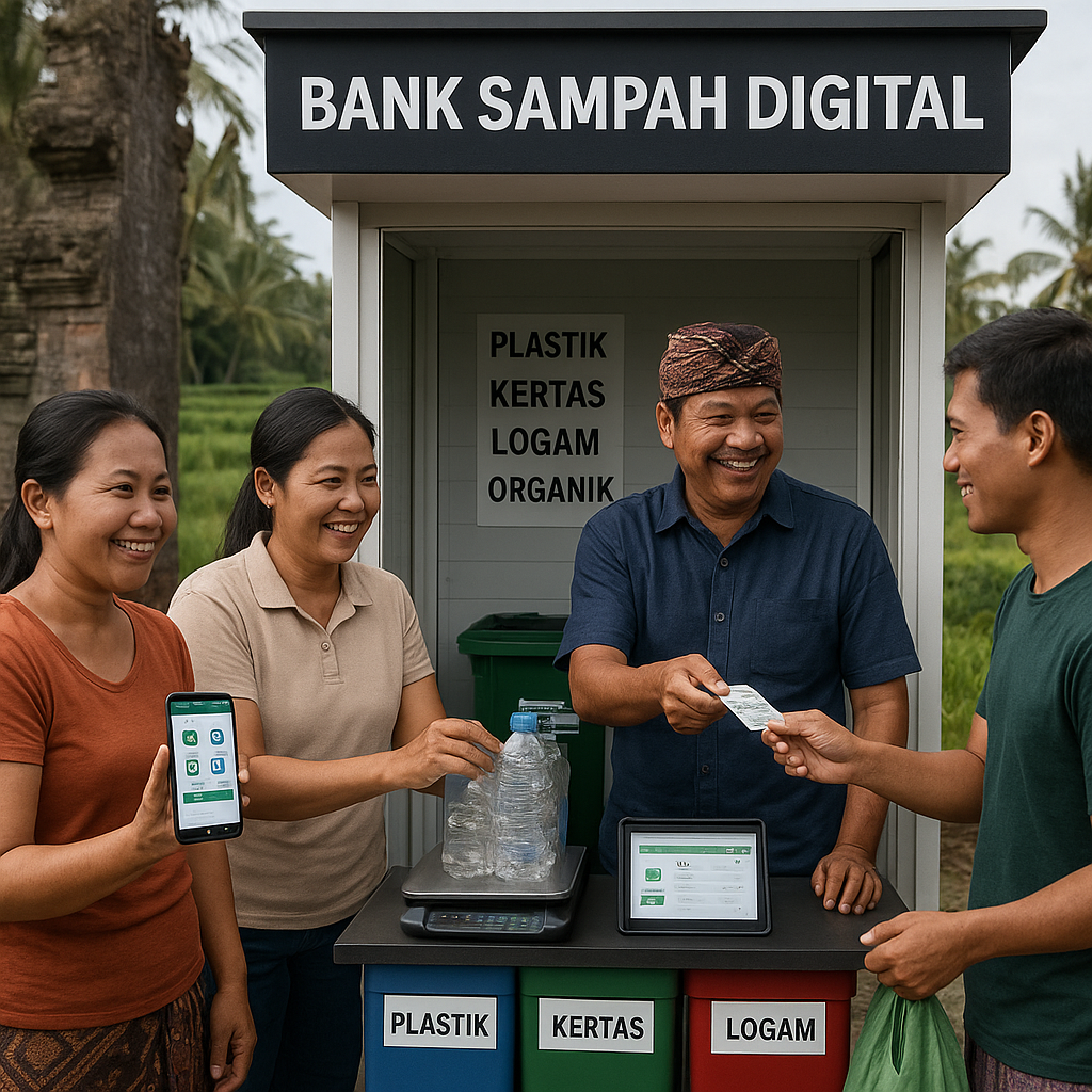 Komunitas di Bali Sukses Kelola Sampah dengan Sistem Bank Sampah Digital Berbasis Aplikasi