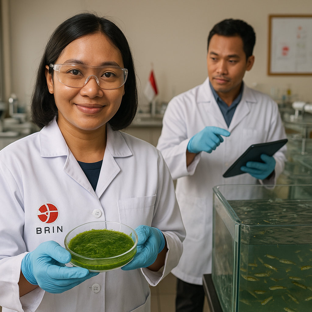 Peneliti BRIN Kembangkan Pakan Ikan Berbasis Mikroalga untuk Kurangi Ketergantungan pada Tepung Ikan