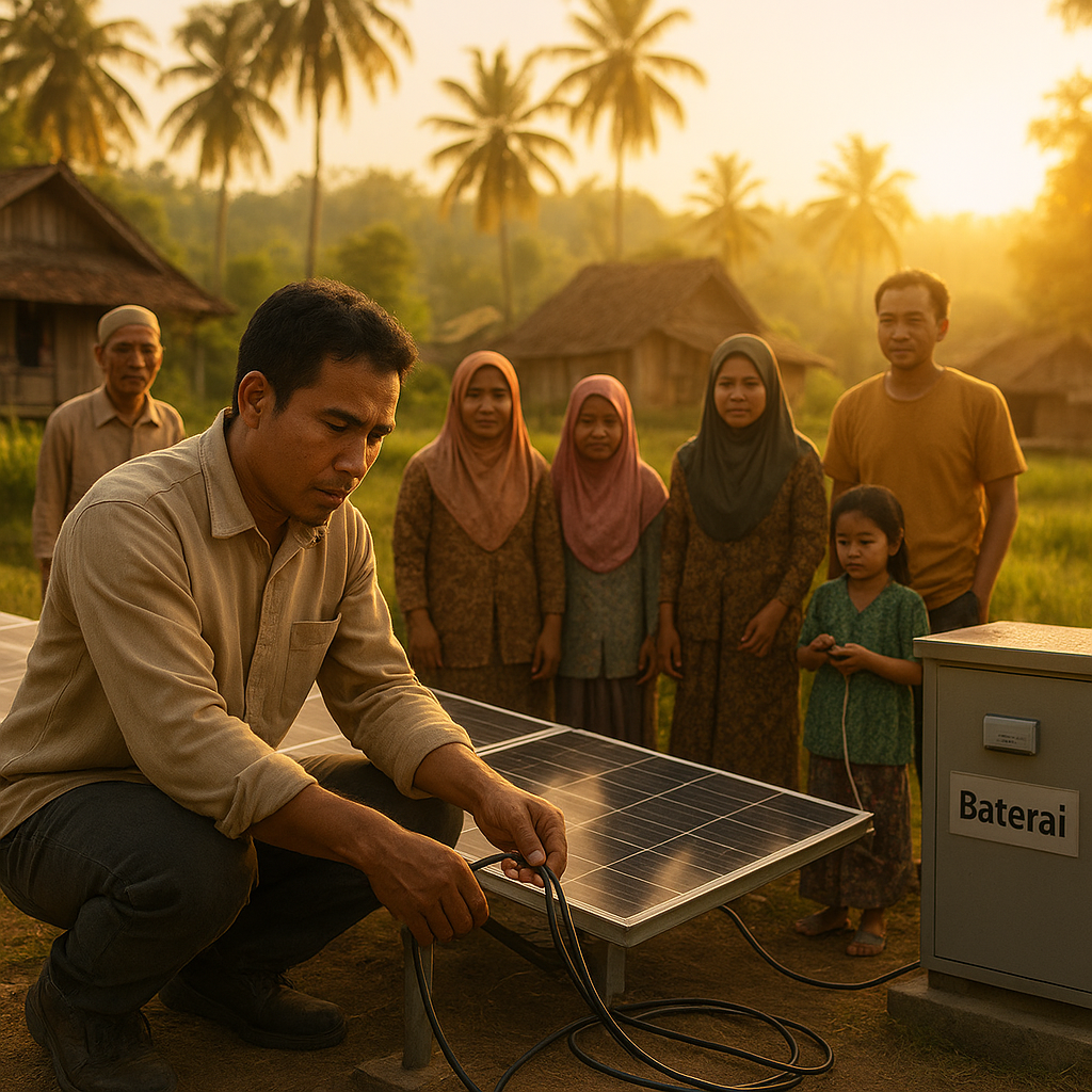 Mikrogrid Tenaga Surya: Menjangkau Listrik Bersih untuk Desa Terpencil dan Menggerakkan Ekonomi Hijau