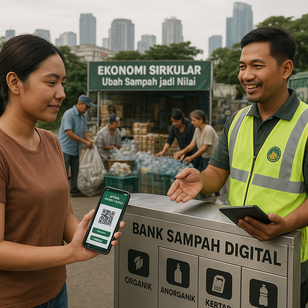 Bank Sampah Digital dan Aplikasi Tukar Sampah: Mendorong Partisipasi Aktif dalam Ekonomi Sirkular Perkotaan