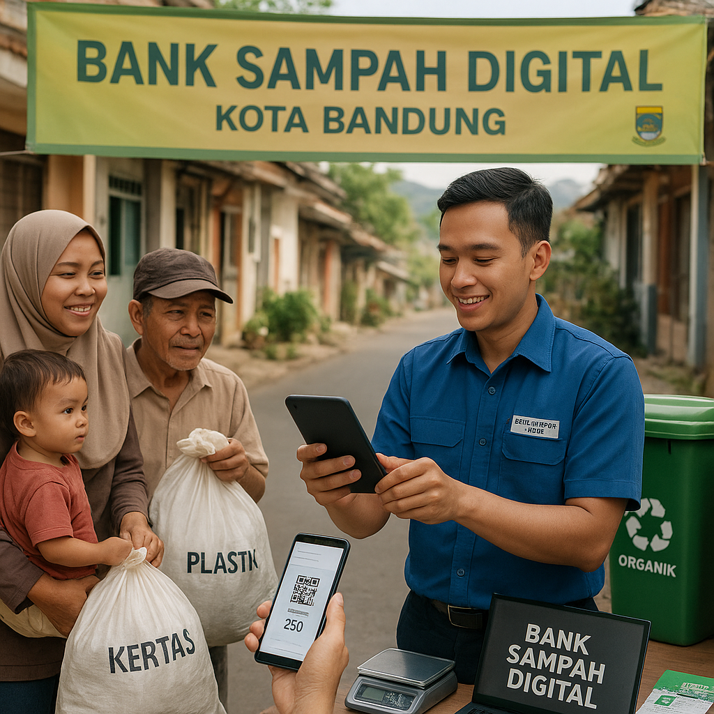 Kota Bandung Terapkan Sistem 'Bank Sampah Digital' untuk Tingkatkan Pengelolaan Limbah Rumah Tangga