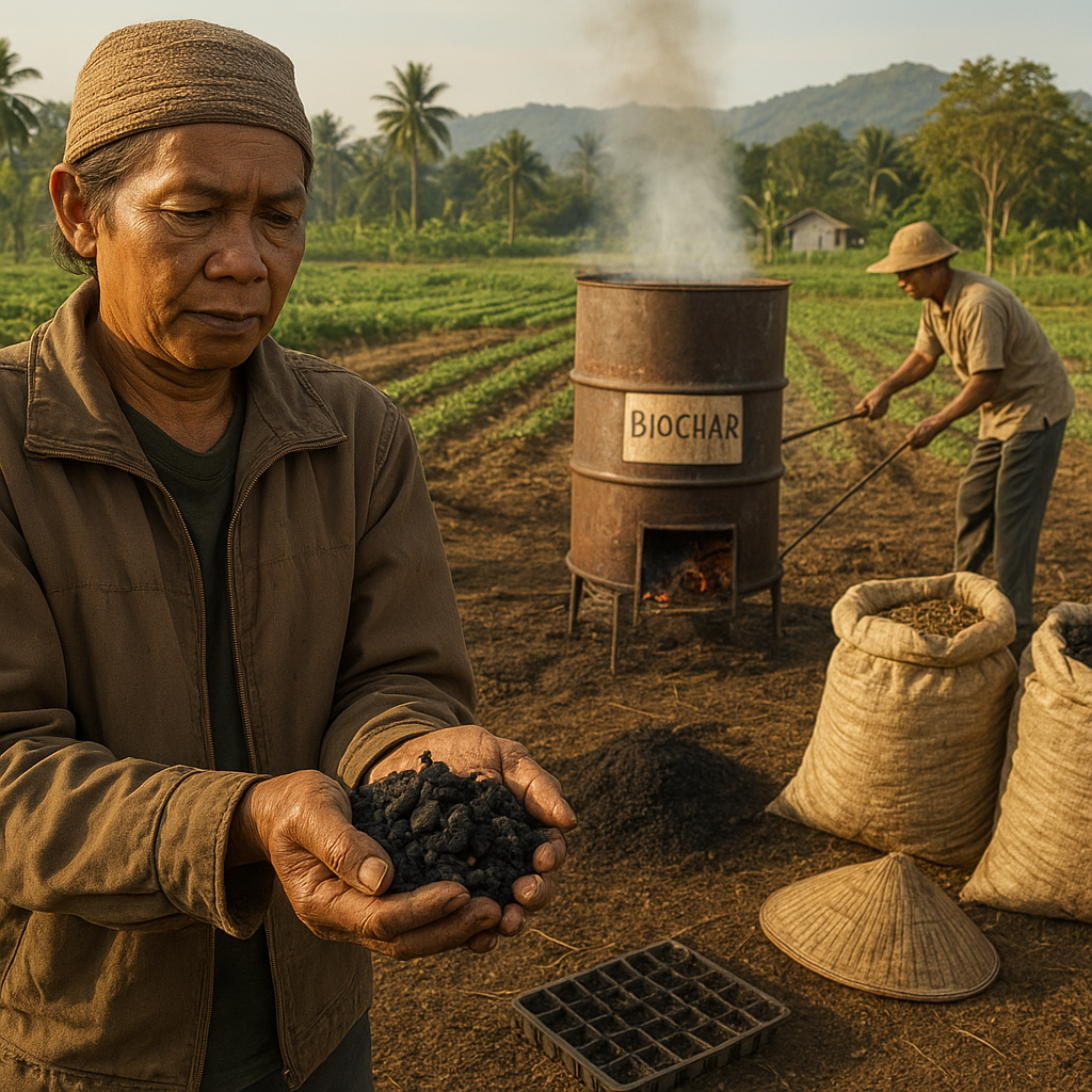 Biochar dari Limbah Pertanian: Inovasi Petani Jember untuk Kesuburan Tanah dan Penyimpanan Karbon