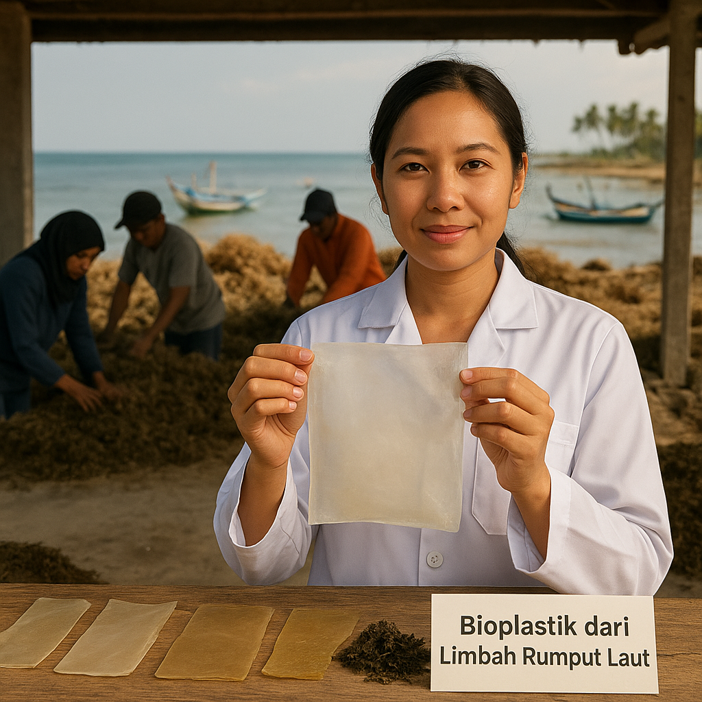 Bioplastik dari Limbah Rumput Laut oleh Startup Indonesia