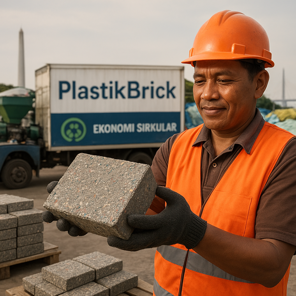 Konversi Limbah Plastik menjadi Bahan Baku Pembuatan Pavement Block di Surabaya