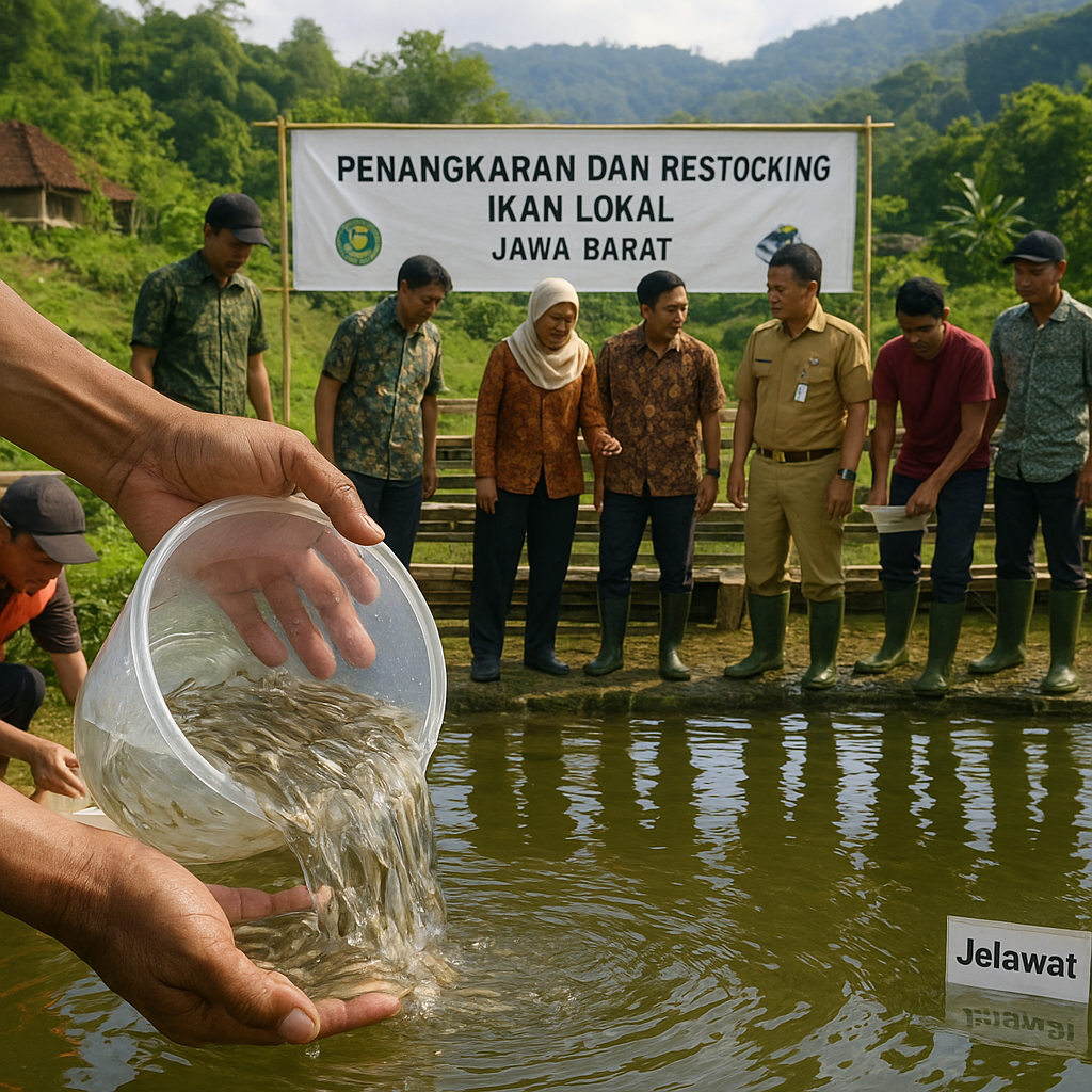 Inisiatiu Penangkaran dan Restocking Populasi Ikan Lokal yang Terancam di Perairan Daratan
