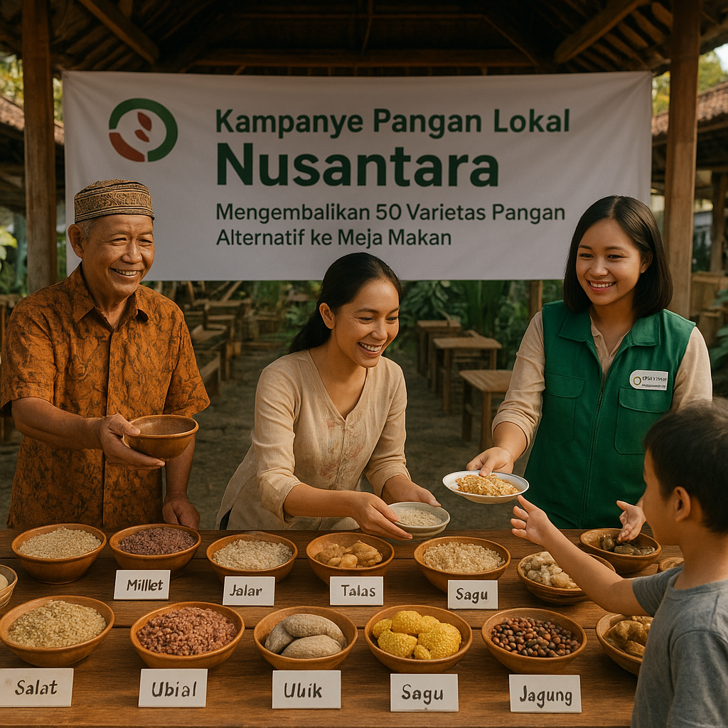 Kampanye 'Pangan Lokal Nusantara' Kembalikan 50 Varietas Pangan Alternatif ke Meja Makan