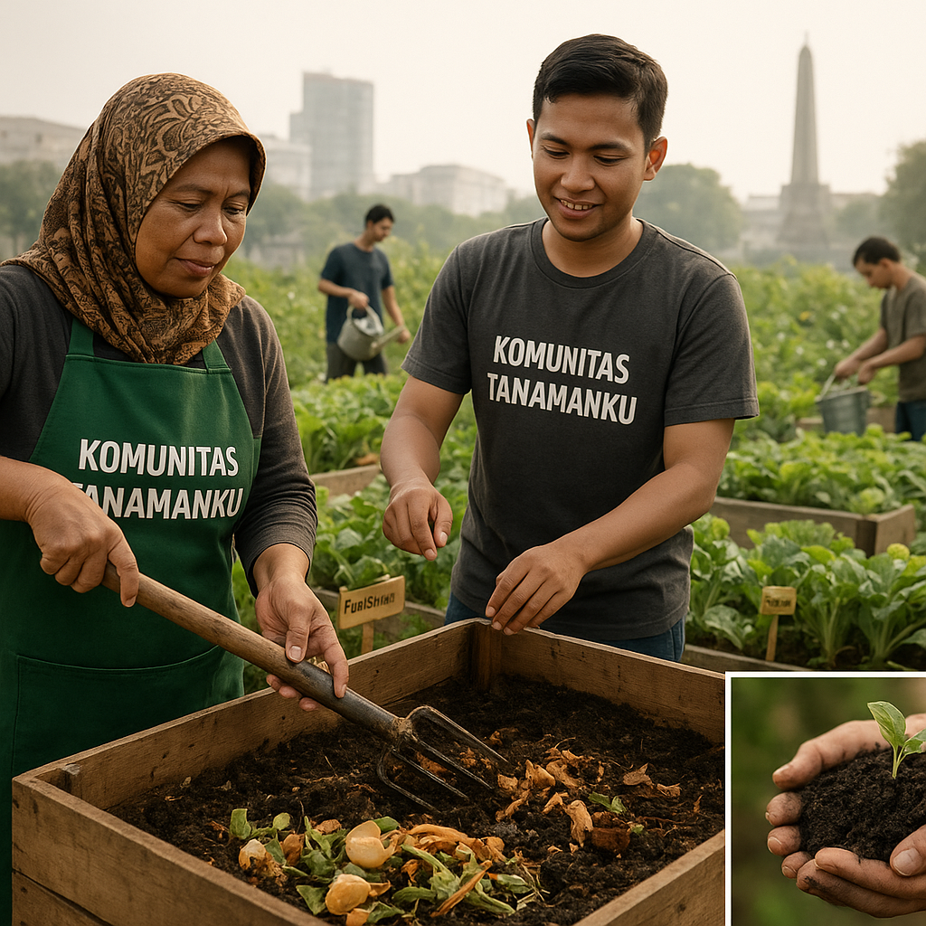 Komunitas Tanamanku di Surabaya Berhasil Ubah Limbah Dapur Menjadi 'Pangan Urban' yang Produktif
