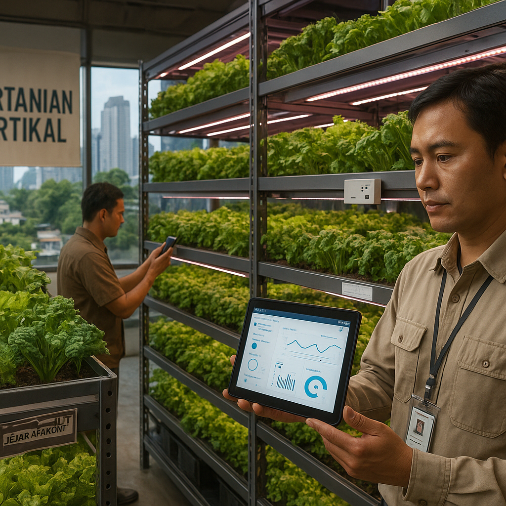 Vertical Farming dengan IoT di Perkotaan: Tingkatkan Produksi Sayuran Lokal dan Kurangi Jejak Karbon