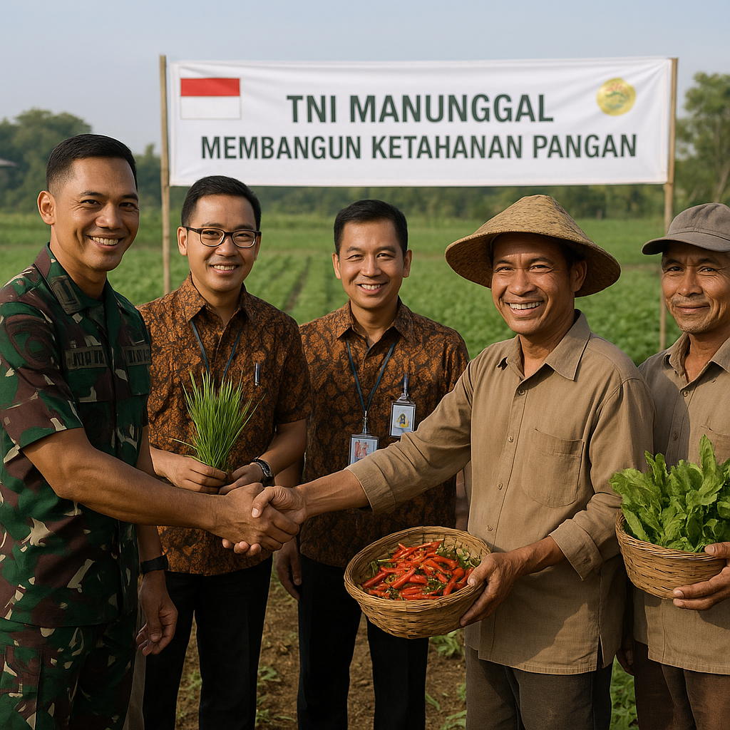 Kolaborasi TNI AD dan Kementan dalam Program 'TNI Manunggal Membangun Ketahanan Pangan'