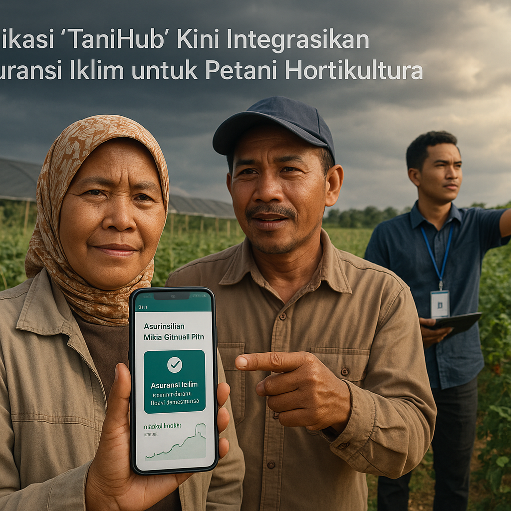 Aplikasi 'TaniHub' Kini Integrasikan Asuransi Iklim untuk Petani Hortikultura