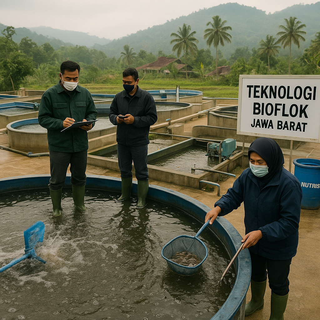 Penerapan Teknologi Bioflok untuk Budidaya Ikan yang Efisien dan Ramah Lingkungan di Jawa Barat