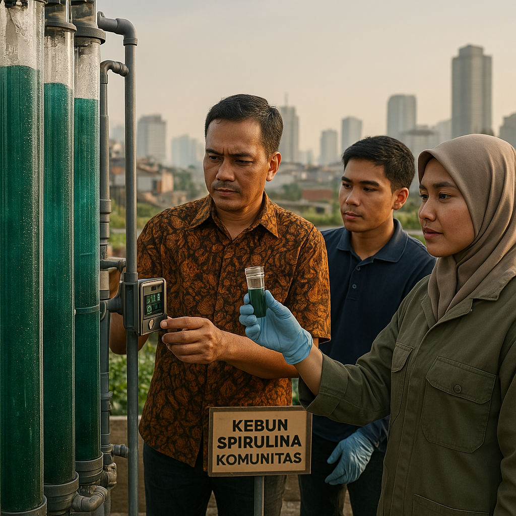 Mikroalga Spirulina sebagai Sumber Pangan dan Penyerap Karbon Inovatif di Perkotaan