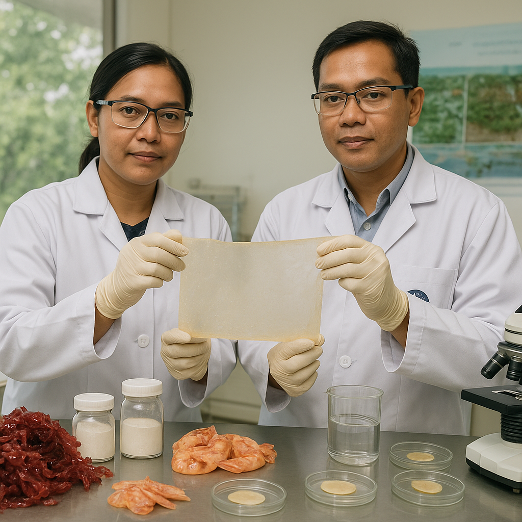 Peneliti Indonesia Kembangkan Bioplastik dari Rumput Laut dan Limbah Kulit Udang