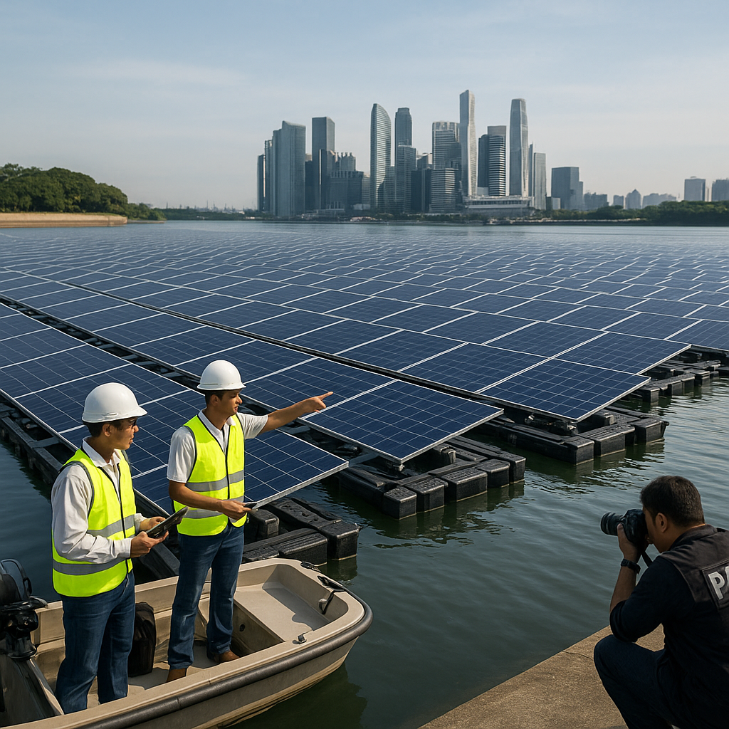 Singapura Uji Coba Panel Surya Apung Raksasa di Waduk untuk Penuhi Target Energi Hijau