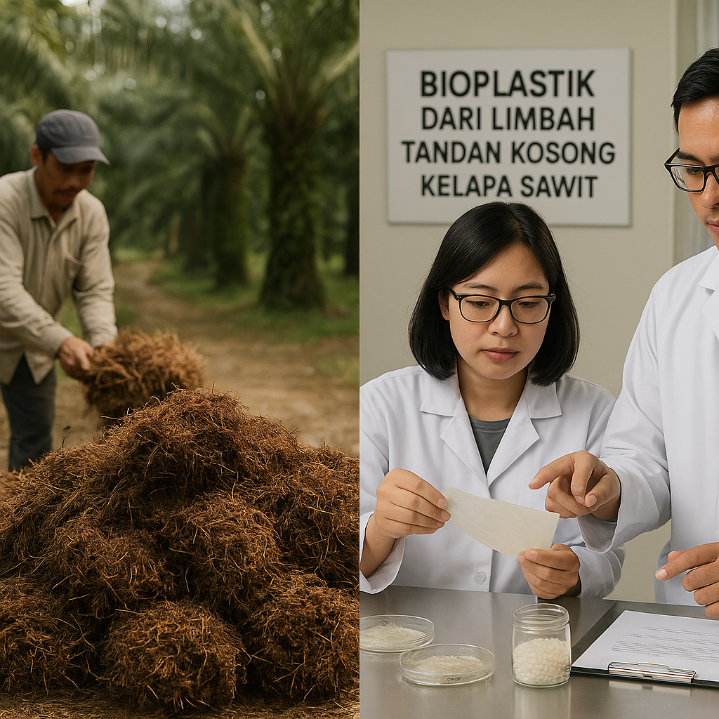 Bioplastik dari Limbah Tandan Kosong Kelapa Sawit: Inovasi Kurangi Sampah dan Emisi