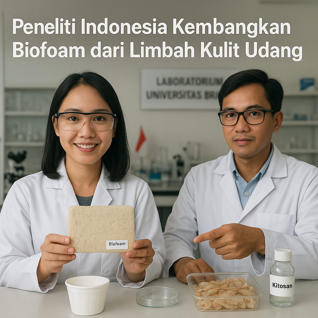 Peneliti Indonesia Kembangkan Biofoam dari Limbah Kulit Udang, Alternatif Ramah Lingkungan untuk Packaging