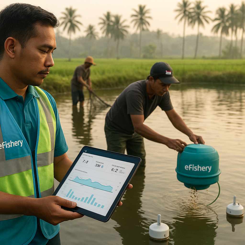 Platform Digital 'eFishery' Kembangkan Sistem Monitoring Kualitas Air dan Pemberian Pakan Ikan Berbasis AI untuk Budidaya Berkelanjutan