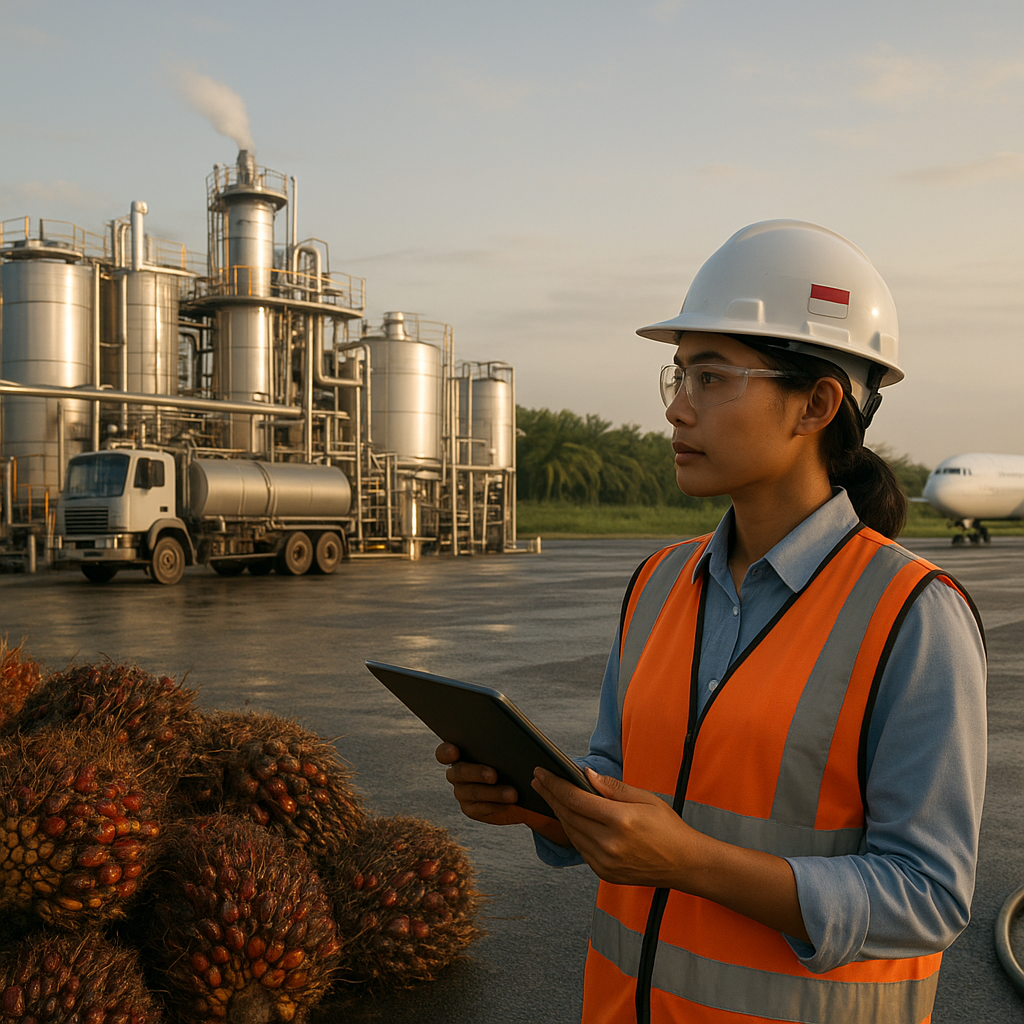 Teknologi Biorefinery Kelapa Sawit Kembangkan Bahan Bakar Pesawat Ramah Lingkungan di Indonesia